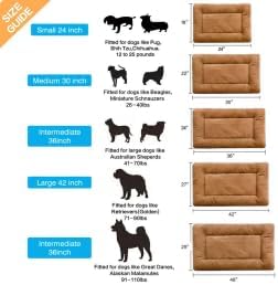 Dog Beds Crate Pad for Medium/Large Dogs Fit Metal, Ultra Soft, Washable & - Image 2
