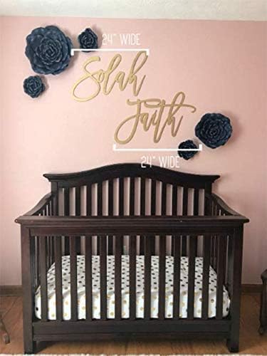 Custom Nursery Name Sign, Personalized Baby Room Wall Decor, Handmade Wooden Name Sign, Gender-Neutral Nursery Art, Unique Baby Shower or Newborn Gift