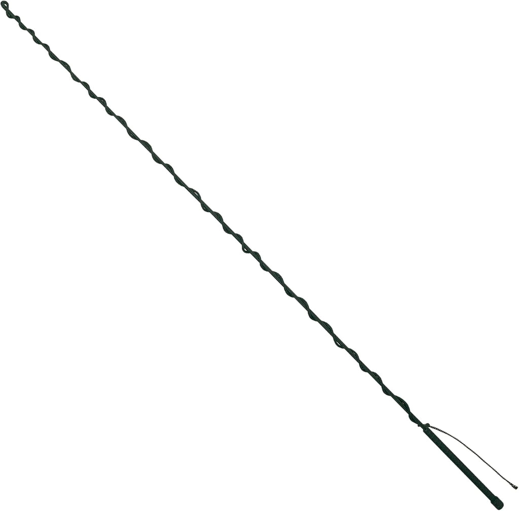 Weaver EquineWeaver Leather Stock Whip with Rubber Handle and 10" Popper, Green/White