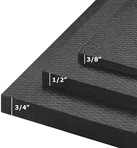 American Floor Tiles - Heavy Duty Stall Tiles - Stable/Horse Tiles - Thick, Durable Rubber Flooring Solid Black 14' x 20' Set 1/2" Thick (70 Tiles Total)
