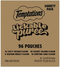 Temptations Creamy Puree Squeezable Lickable Wet Cat Treat Variety Pack by Temptations
