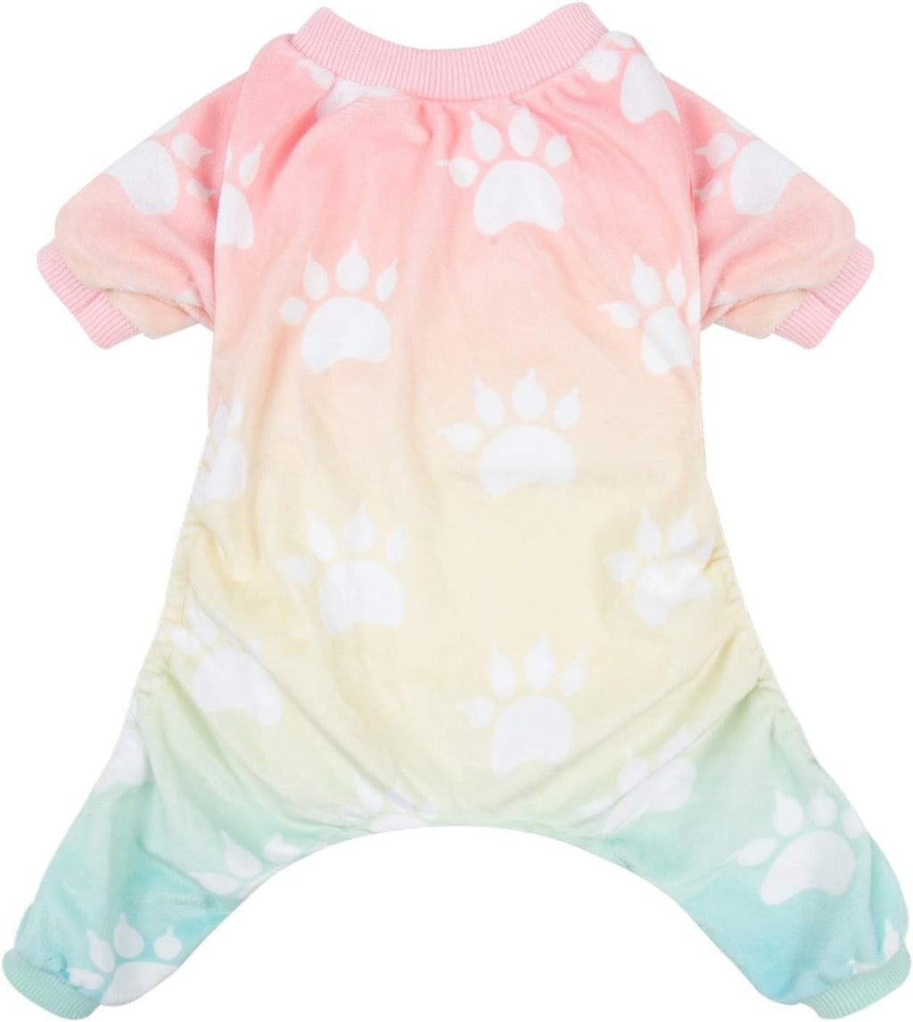 CuteBone Small Dogs Outfit Soft Puppy Onesies Pjs Dog Pajamas Pet Coat Cat Apparel Comfy Doggie Jumpsuit Bodysuit for All Seasons P09L