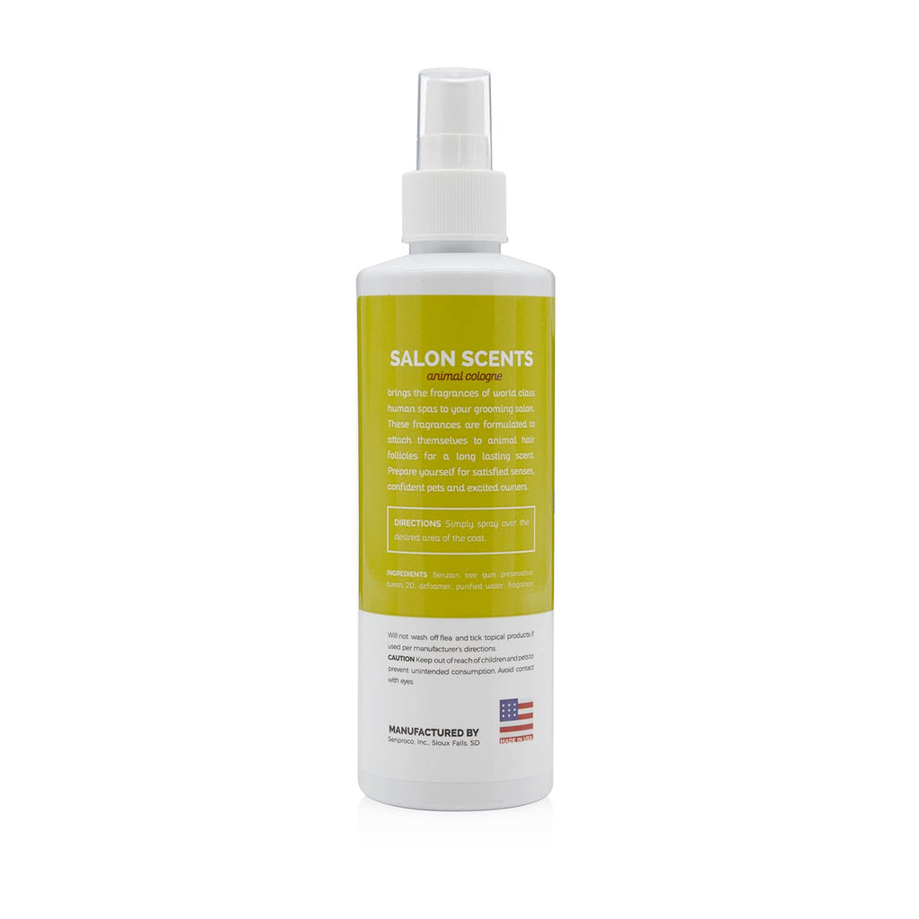 Bark2Basics Salon Scents Pet Grooming Cologne - 8 oz, Natural Professional Groomer Perfume for Dogs and Cats, Long Lasting, Deodorizing, Conditioning (Passion Fruit)
