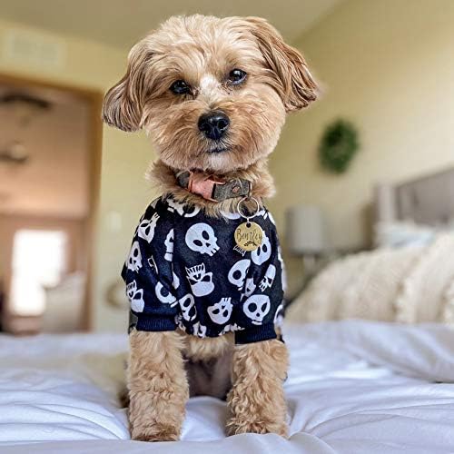 CuteBone Dog Halloween Pajamas Puppy Onesies Small Dogs Soft Pjs Coat Cat Apparel Comfy Pet Christmas Clothes Outfit Doggie Bodysuit P11XL