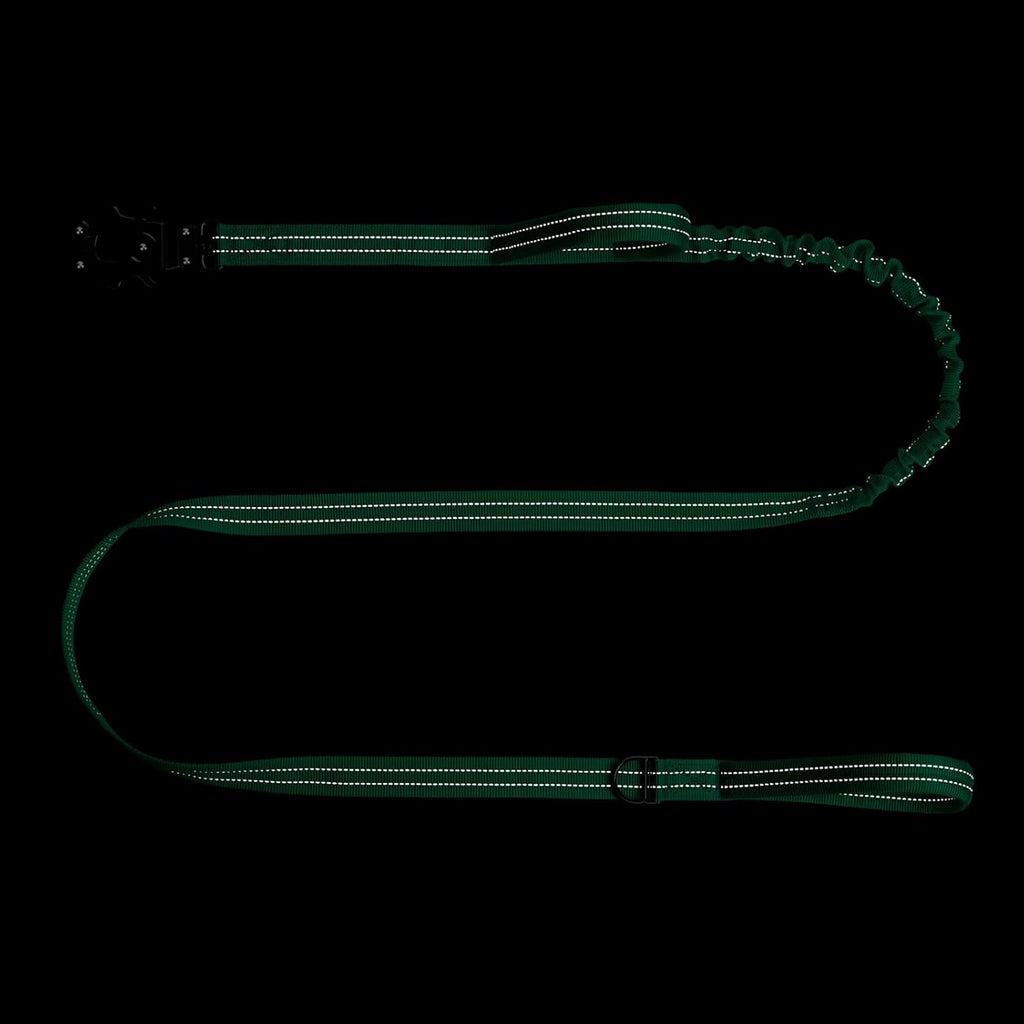 ICEFANG Tactical Dog Leash,K9 Training Walking Bungee Lead with 2 Control Handle,Heavy Duty Quick Release Metal Clasp,for Medium Large Breed (Teal, 6 FT)