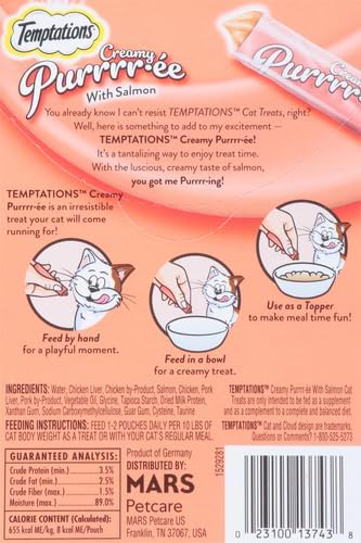 Temptations Creamy Puree Squeezable Lickable Cat Treats, Wet Cat Treats - Image 3