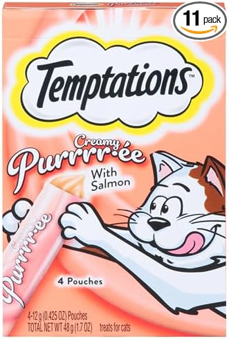 Temptations Creamy Puree Squeezable Lickable Cat Treats, Wet Cat Treats by Temptations