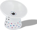 Necoichi Elevated Cat Food Bowl, Whisker-Friendly, Dishwasher & Microwave Safe by NECOICHI