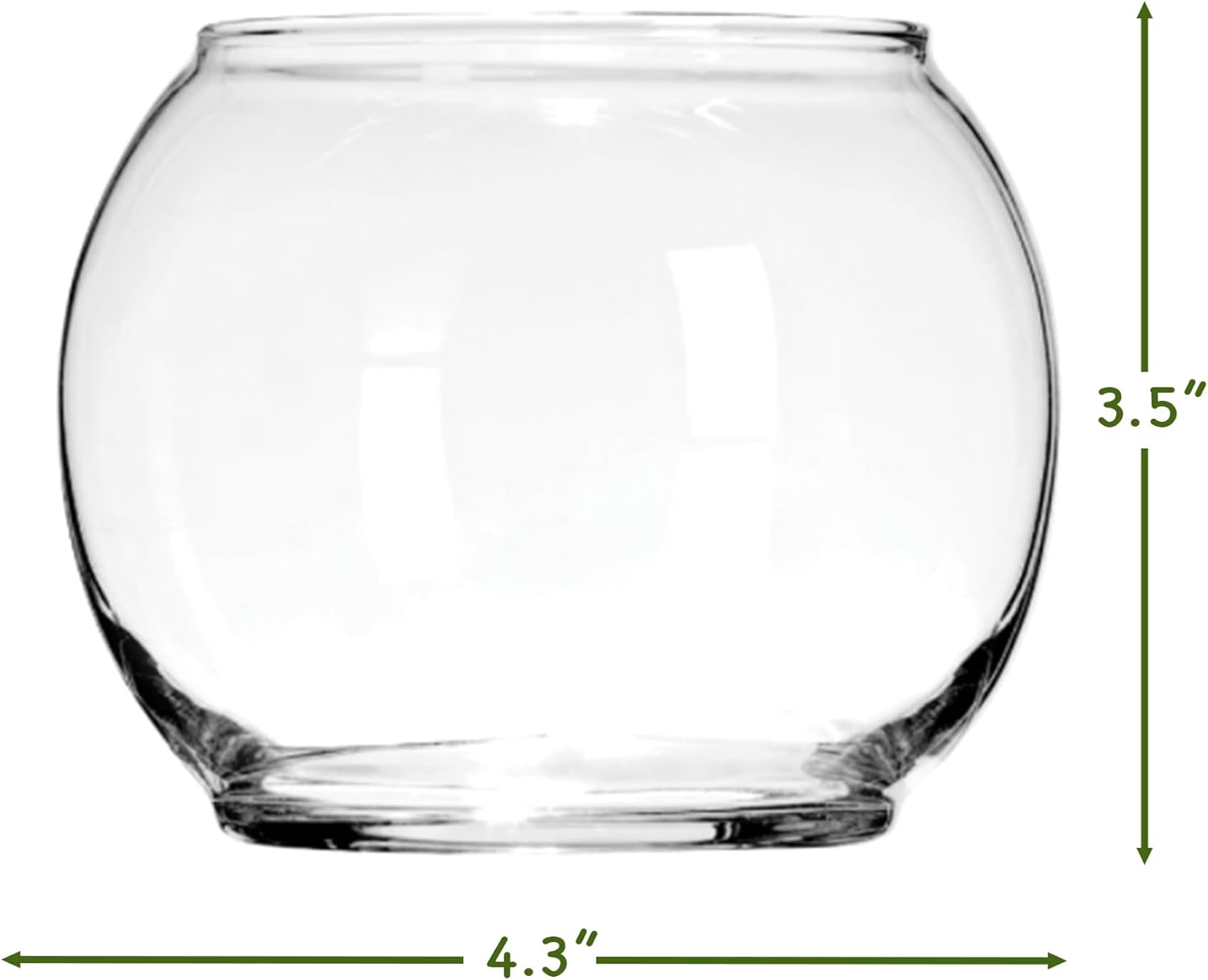 Cute Farms Glass Terrarium Kit | Just Add Your Own Plants (One Glass Bowl)