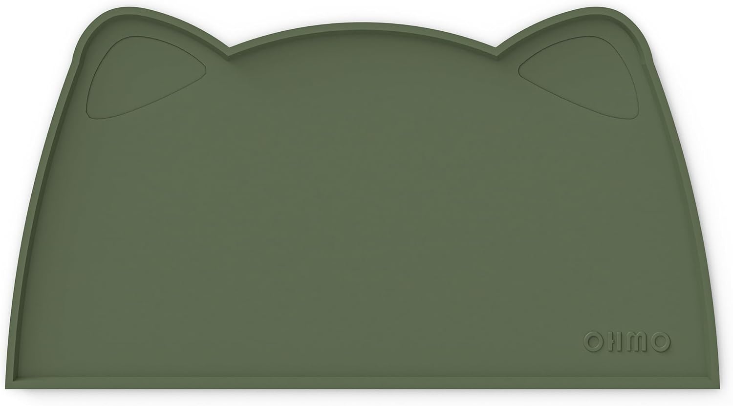 OHMO - Cat Food Mat, Silicone Pet Feeding Mat for Floor Non-Skid Waterproof Dog Water Bowl Tray, Easy to Clean Pet Placemat