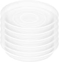 6 Pack of 12 inch Plant Saucer Clear, Heavy Duty Plastic Plant Saucer 12 inch by Bleuhome