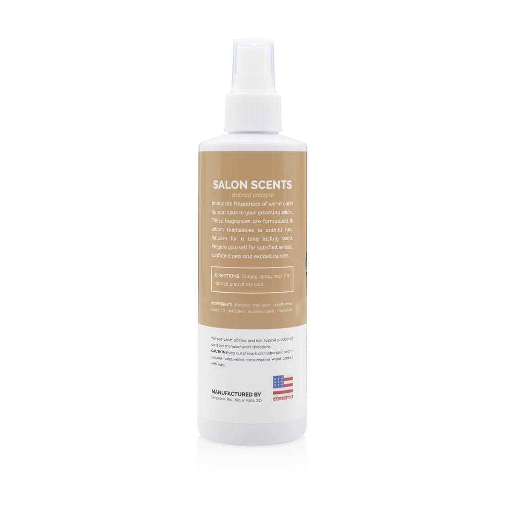 Bark2Basics Salon Scents Pet Grooming Cologne - 8 oz, Natural Professional Grade Perfume for Dogs and Cats, Spray, Long Lasting, Deodorizing, (Coconut and Pineapple)