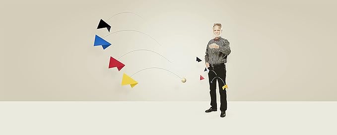 Large Mirage Hanging Mobile - 72 Inches - Beech Wood and High Quality Plastic - Handmade in Denmark by Flensted