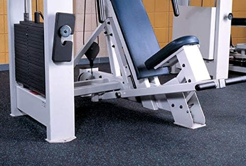 American Floor Mats 1/4in (7mm) Thick 10% Mocha 4' x 6' Heavy Duty Rubber Rolls, Protective Exercise Mats, Home Gym Rubber Flooring