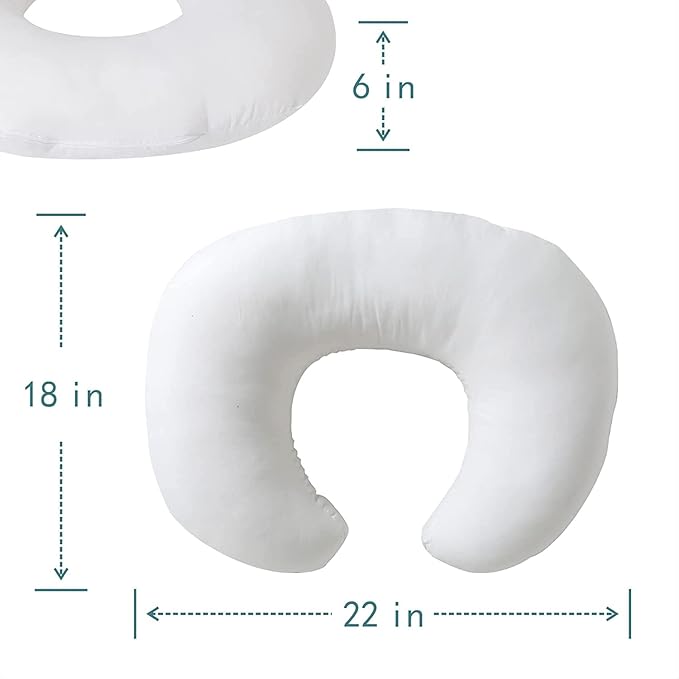Nursing Pillow and Positioner, U Shape Nursing and Infant Support Pillow Head Positioner, Breastfeeding, Bottle Feeding, Baby Awake-Time Support（Pillow Only）