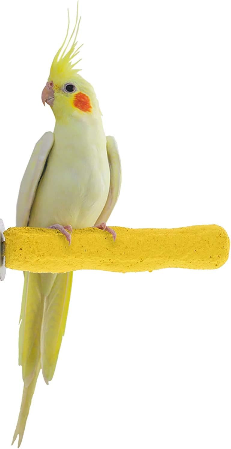 Comfort Grip Safety Perch for Bird Cages - Pedicure Perch for Birds to Keep Nails and Beaks in Top Condition - Safe Easy to Install Bird Cage Accessories - X-Small 4.5"