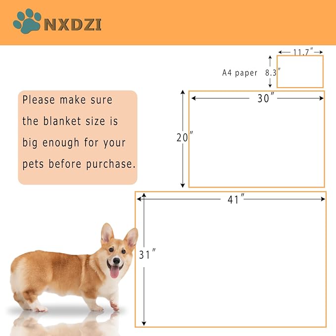 Dog Blankets for Medium Large Dogs, 3 Pack Washable Pet Throw 41" x 31" - Image 6