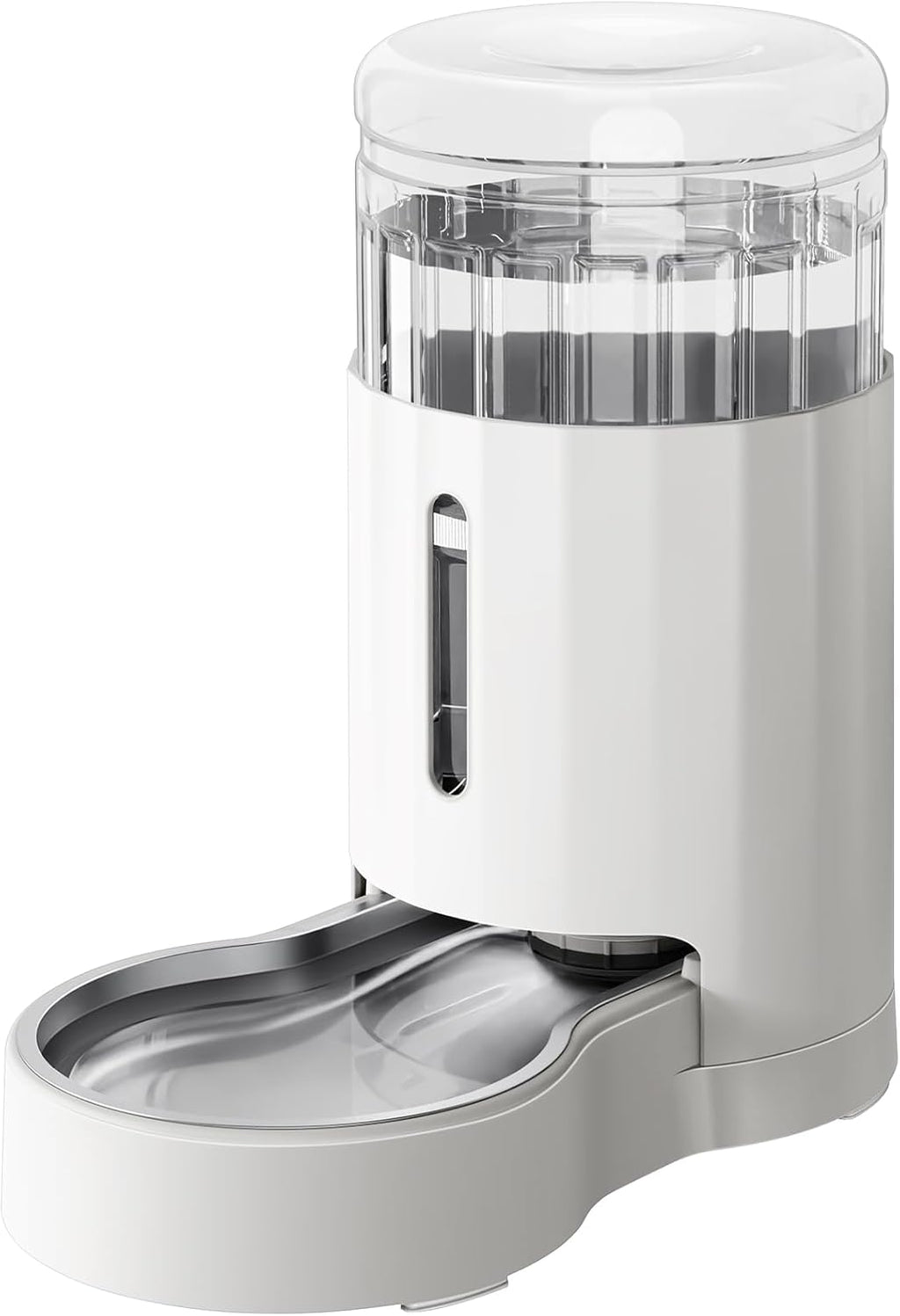 CZPET Automatic 6L Dog and Cat Water Dispenser with Stainless Steel Bowl Gravity Waterer,100% BPA-Free,Large Capacity and Drinking Area Noise-Free for Pets(6L Water Dispenser, White)