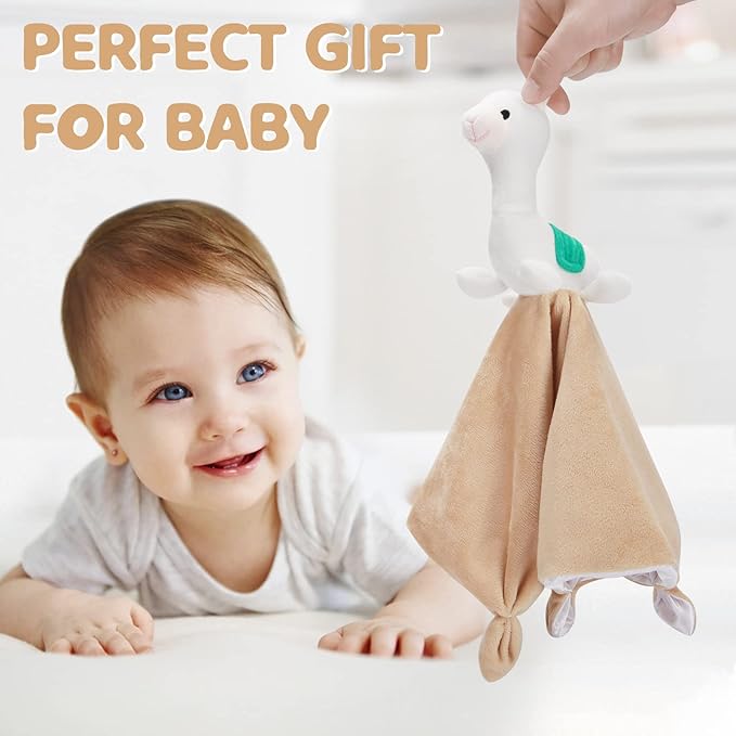 Pro Goleem Llama Security Blanket Soft Loveys for Babies Boys and Girls Newborn Lovie Infant Blankie Llama Baby Snuggle Toy Stuffed Animal Baby Gifts 14 Inch