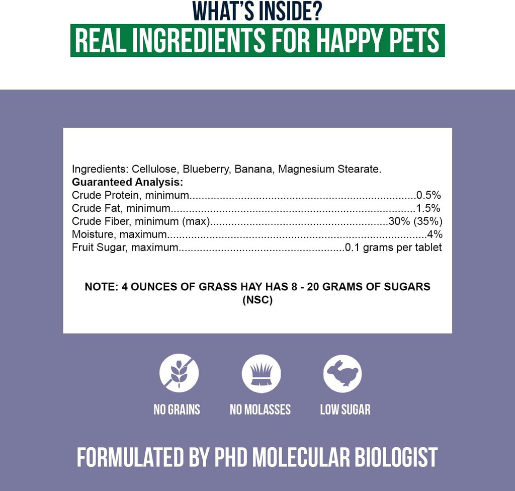 Sherwood Pet Health Snackies for Chinchillas, Rabbits & Guinea Pigs, Grain-Free, Real Fruit, Low Sugar and High in Fiber Treats in Multiple Flavors
