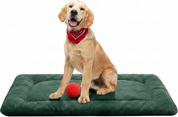 Dog Beds Crate Pad for Medium/Large Dogs Fit Metal, Ultra Soft, Washable & by VERZEY
