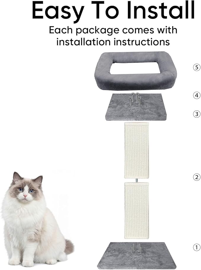 Cat Scratching Post, 32”Cat Scratcher - Image 4