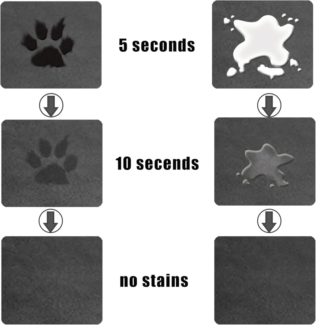 Large Boho Dog Food Mats for Floors, Absorbent Dog Bowl Mat for Food and Water Dispenser Mat, Quick Dry Cat Food Mat Pet Supplies (Dark Vintage, 36 * 16)