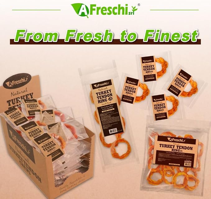 A Freschi srl Turkey Tendons for Dogs, USA-Sourced Human Grade, Rawhide-Free - Image 8