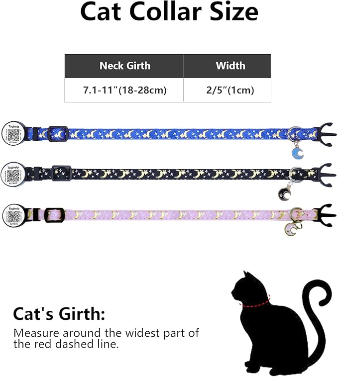 The Ultimate QR Code Pet ID Collar 4-Pack | Breakaway Adjustable Cat Collars - Image 3