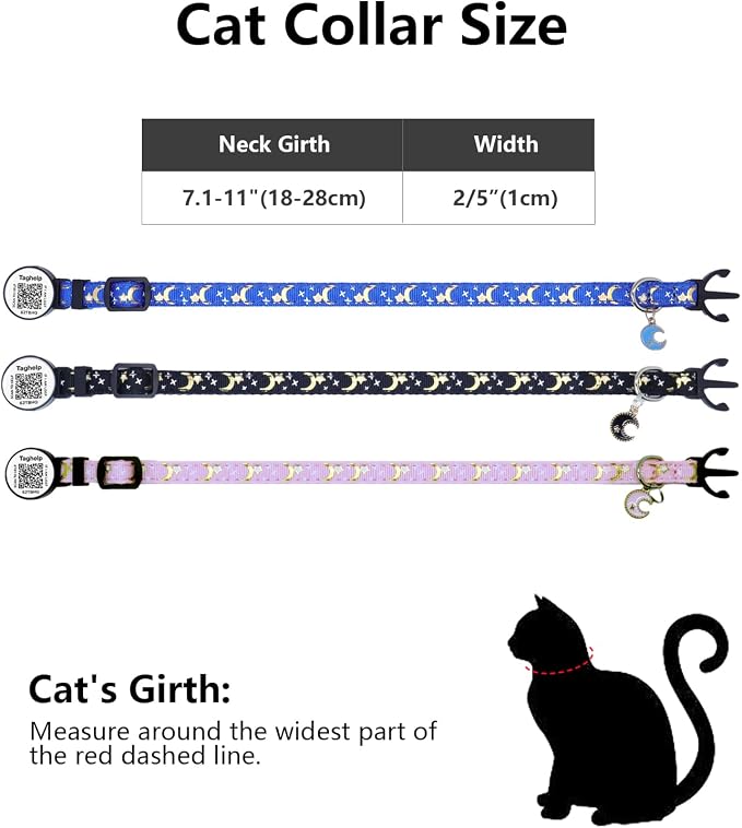 3-Pack Smart ID Cat Collar - Image 3