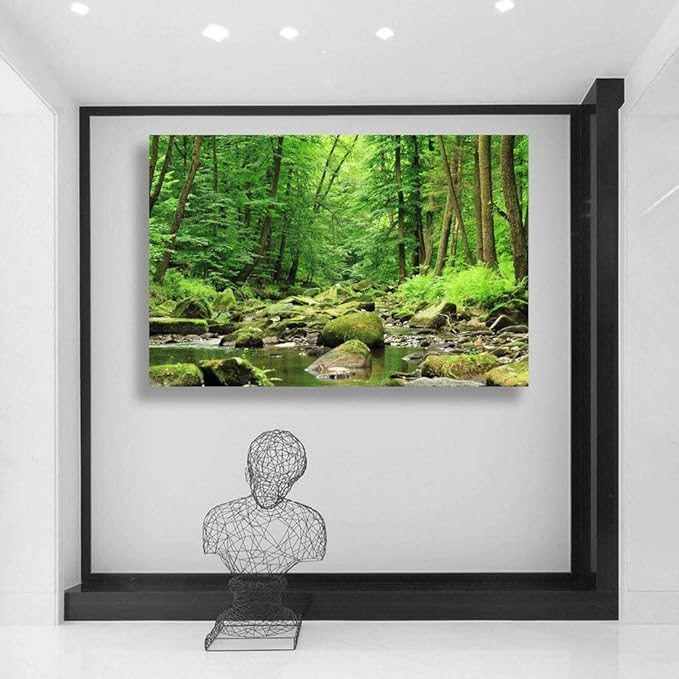 SIGNWIN-Canvas Wall Art-Sunshine in The Forest -Canvas Prints Home Artwork Decoration for Living Room,Bedroom - 16x24 inches
