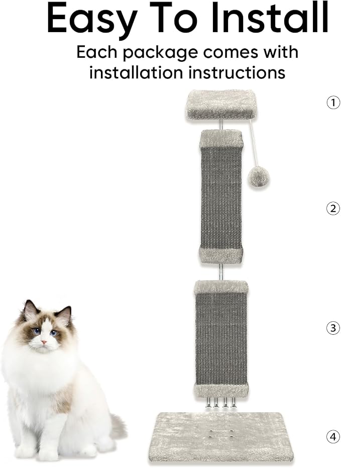 Cat Scratching Post, 32 Inch Cat Scratching Posts - Image 4