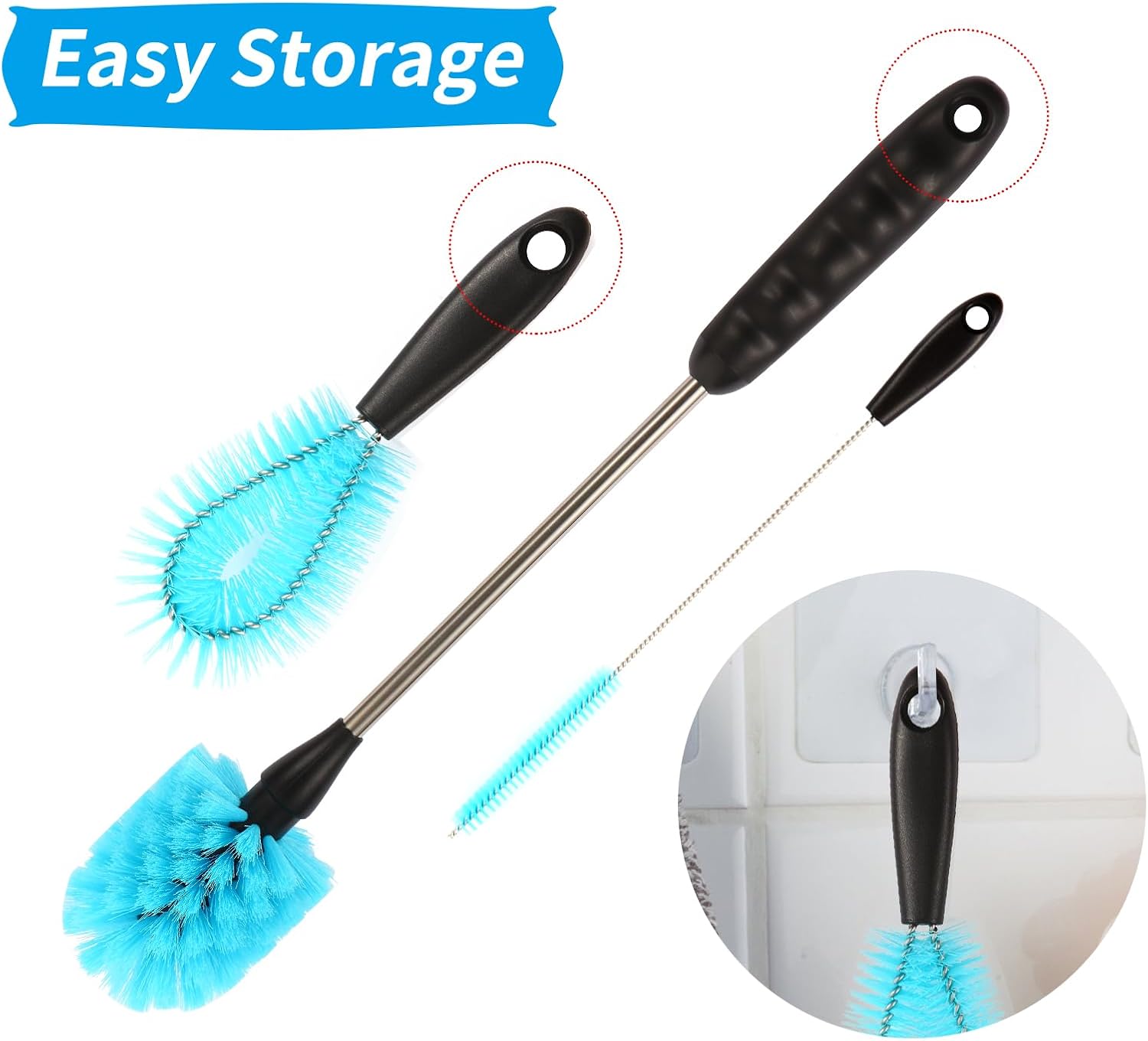 11 in 1 Fish Tank Aquarium Cleaning Brush Kit,Aquarium brushSutiable for Acrylic Fish Tank, and Plastic Fish Tank,Glass Fish Tank,Non Rusting,Fish Tank Cleaning Tools