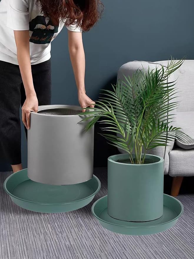 4 Pack of 16 17 inch Plant Saucer, 2.3" Depth, Heavy Duty Deep Plant Trays - Image 8