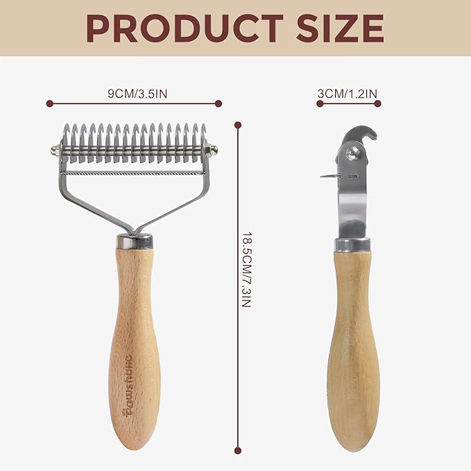 3-in-1 Professional Pet Shedding Dematting Comb - Image 4