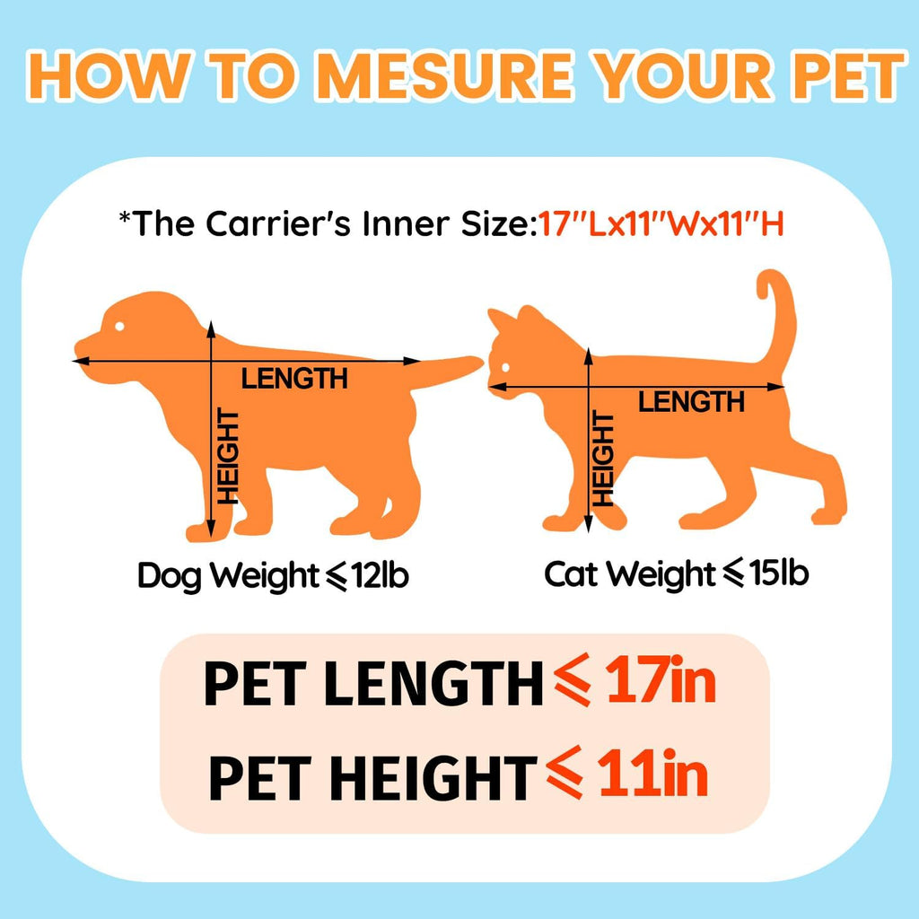 Petskd Top-Expandable Pet Carrier with Wheels 19x13x9 Inches Southwest Allegiant Airlines Approved, Soft-Sided Carrier for Small Dog Under 12 lbs and Large Cat Under 15 lbs(Purple)