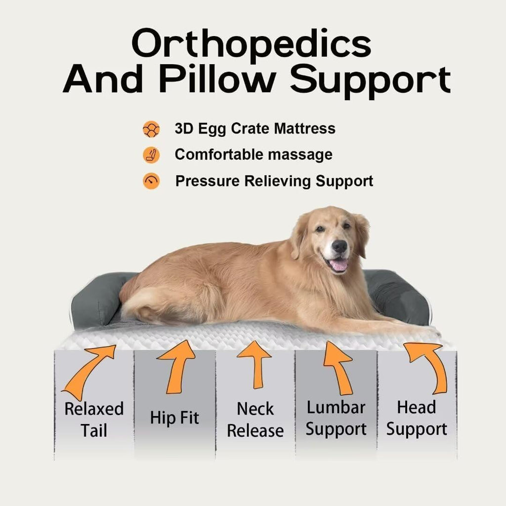 Small Dog Bed and Cat Sofa Waterproof Orthopedic Dog Beds for Small Dogs Cat Bed Comfy Pet Couch Sofa Beds with Washable Removable Cover & Non-Slip Bottom