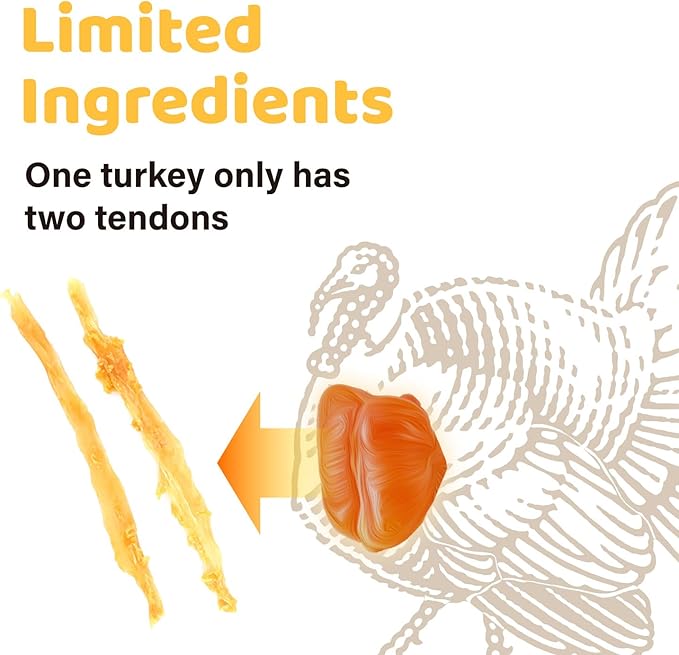 iPaw 10 Pcs Value Pack Turkey Tendons - Image 2