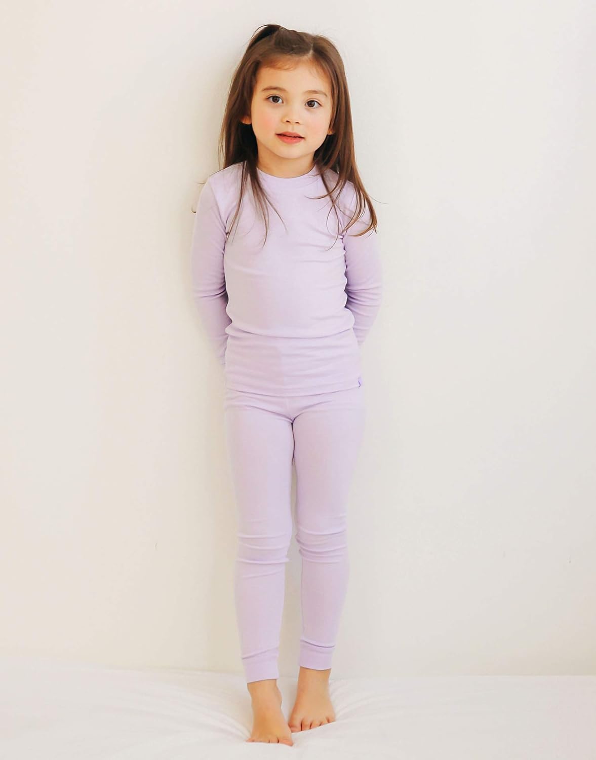 VAENAIT 6M-12Y Toddler Toddler Kids Toddler Girls Boys Soft Comfy Modal Tencel Solid Raglan Sleepwear Pajamas Pjs 2pcs Set