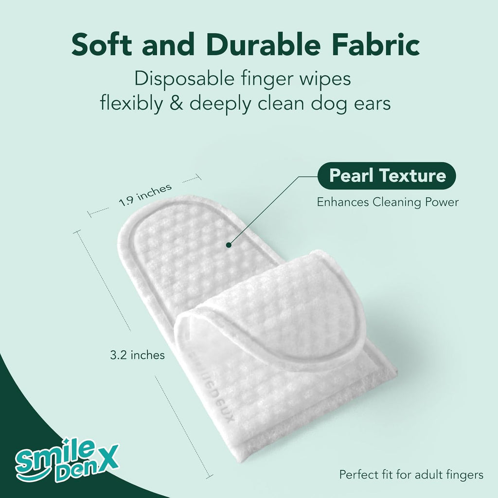 Dog Ear Cleaner Wipes - Dog Ear Infection Treatment Fast Relief from Ear Itching and Inflammation, Cat Ear Wipes Gently Remove Ear Wax Debris and Smelly (50 Pcs, Lavender)
