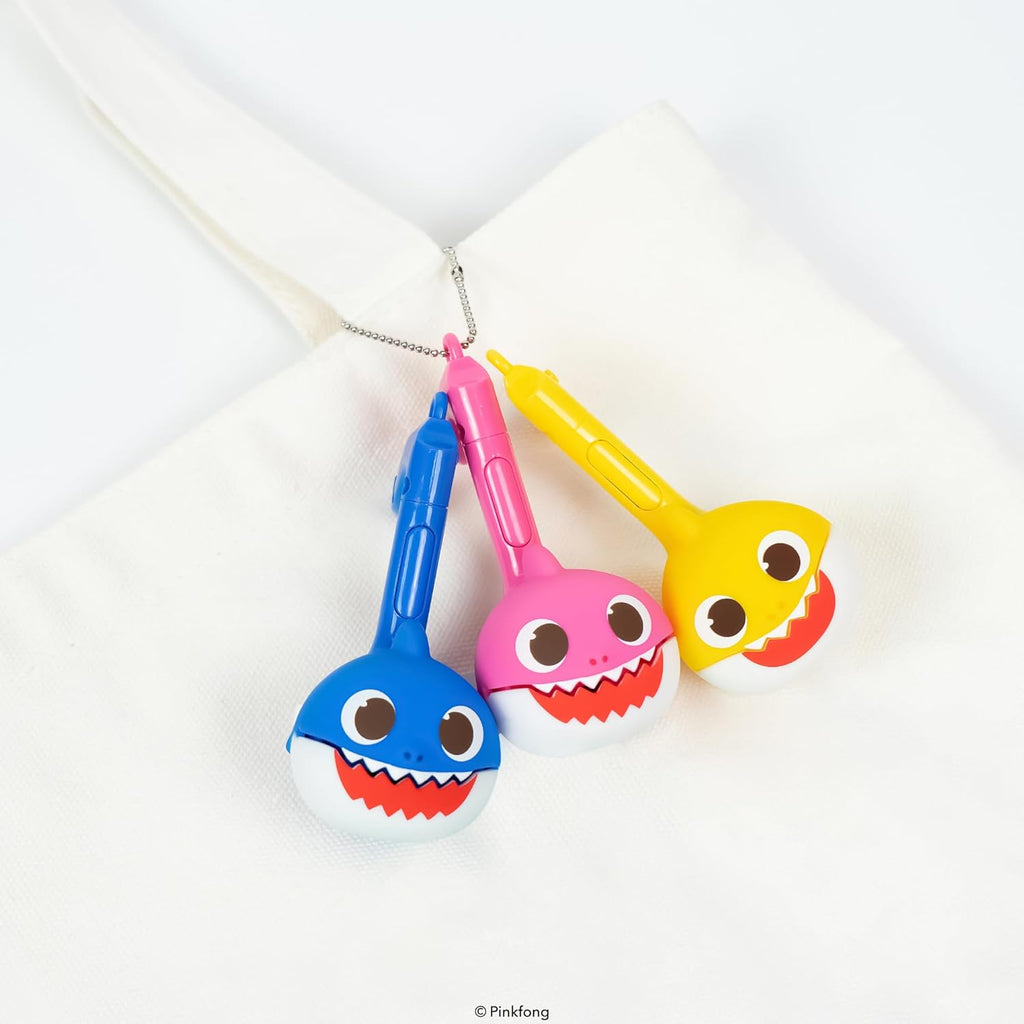 Otamatone Melody [Special Baby Shark Edition] Portable Mini Size Electronic Keychain Musical Toy from Japan – by Maywa Denki [English Instructions] – Daddy Shark