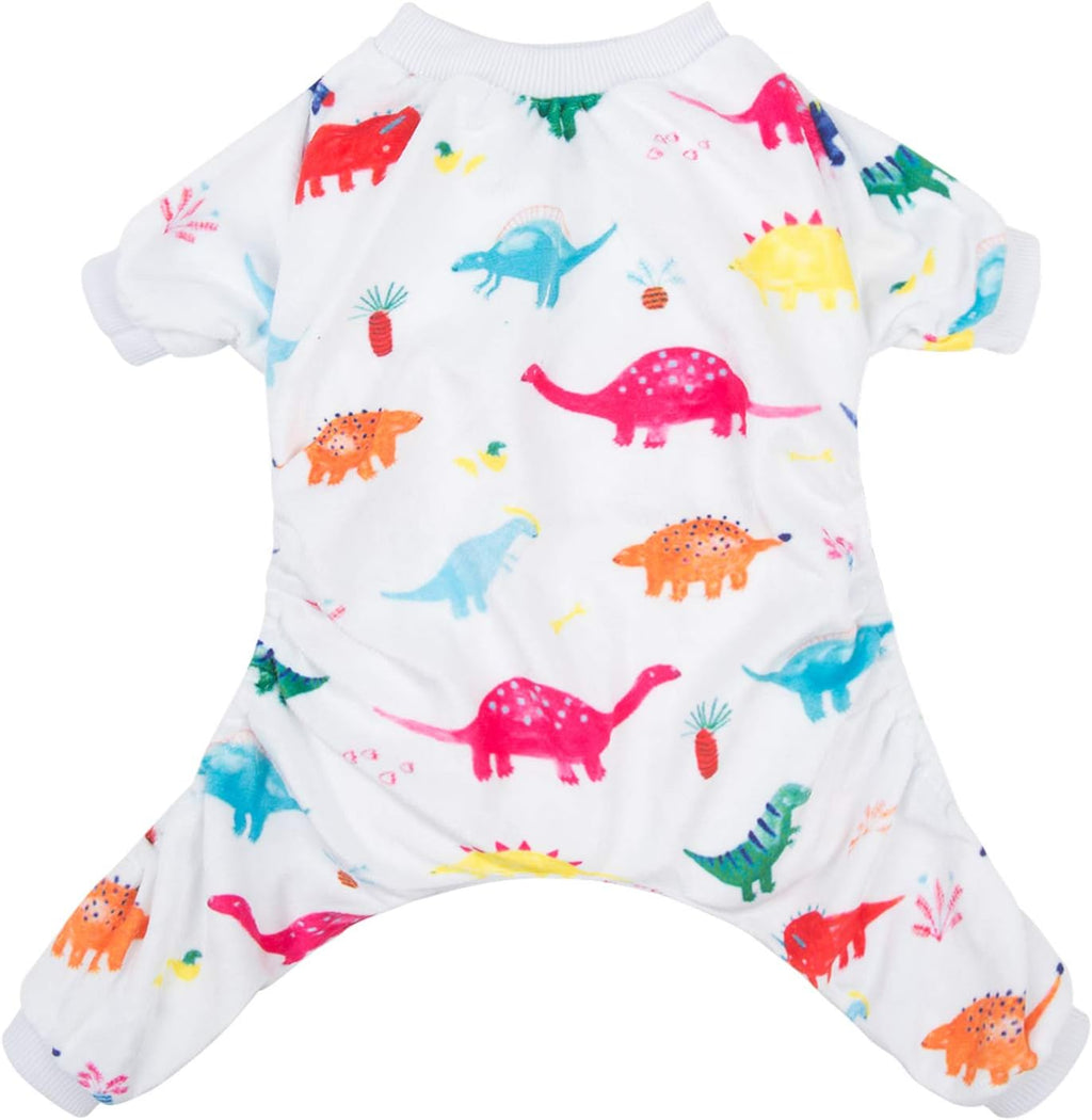 CuteBone Dog Halloween Pajamas Puppy Onesies Small Dogs Soft Pjs Coat Cat Apparel Comfy Pet Christmas Clothes Outfit Doggie Bodysuit PJD03