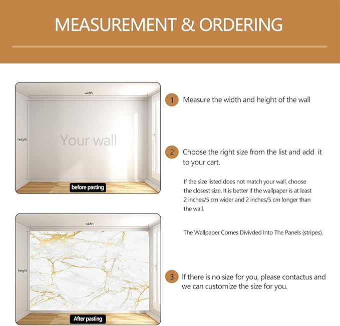 White Gold Marble Wallpaper Modern Abstract Wallpaper Mural for Living Room Offic（Not Peel and Stick）