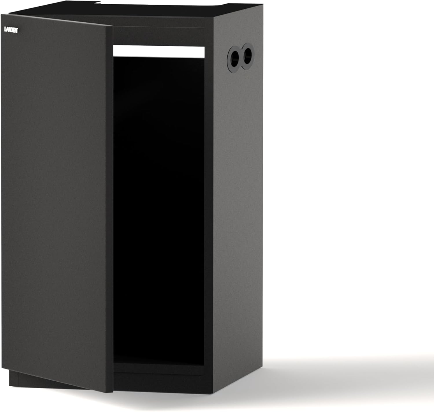 Landen Aquarium Wooden Stand and Cabinet for up to 20 Gal Tank, Fish Reptile Sea Salt Water Tank Stand, Nano Foam Leveling Mat Included, W17.7xD17.7xH31.49 in,Wooden Matte Black Painted(Stand Only)