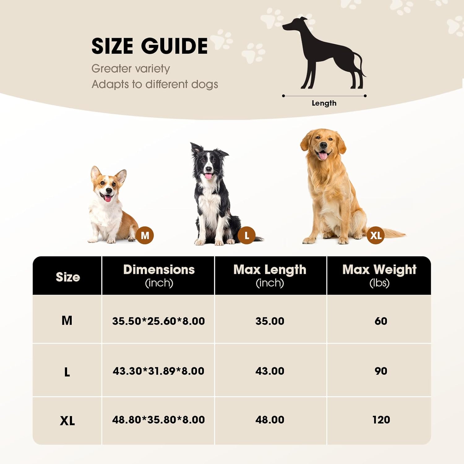 Elevated Dog Bed, Raised Outdoor Dog Bed for Large Sized Dog, Portable Cooling Pet Cot with Breathable & Washable Mesh, Indoor & Outdoor Pet Hammock with Skid-Resistant Feet.