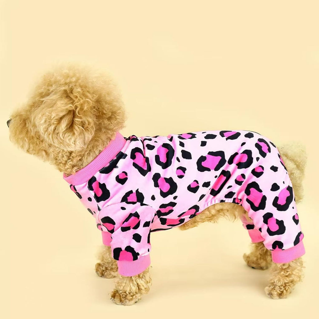 Vet-Approved Dog Pjs Pajamas Onesie for Medium Dog Clothes - Lightweight Soft Stretchy Puppy Outfits - Certified Hypoallergenic Comfort Anxiety-Reducing (Pink, XXL)