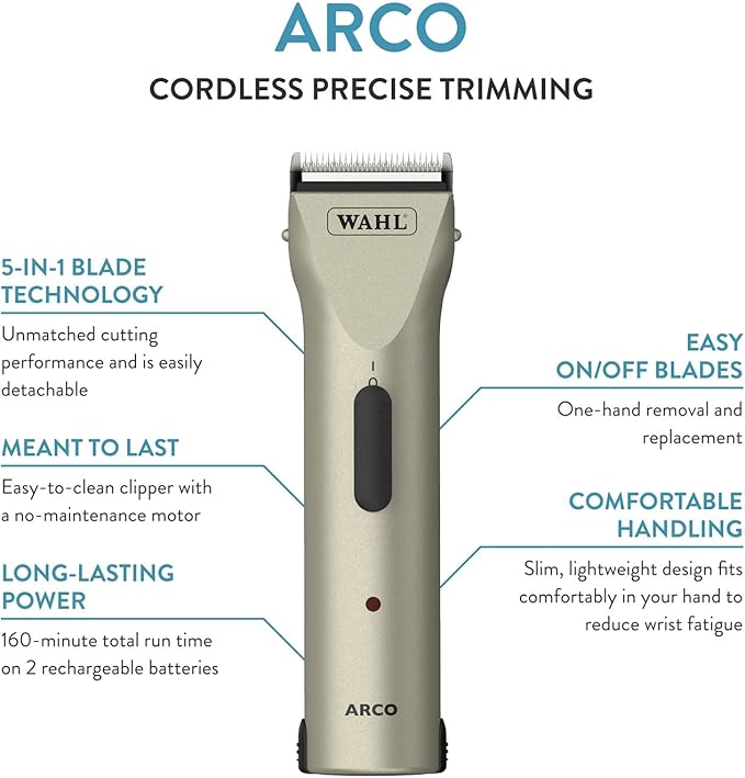 Wahl Professional Animal Arco Pet, and Horse Cordless Clipper Kit - Image 2