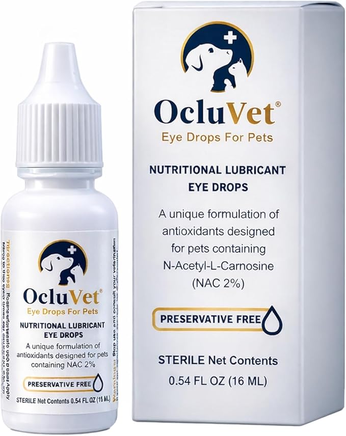 OcluVet Eye Drops for Pets | Clinically Studied Antioxidants for Pets | Made in by OcluVet
