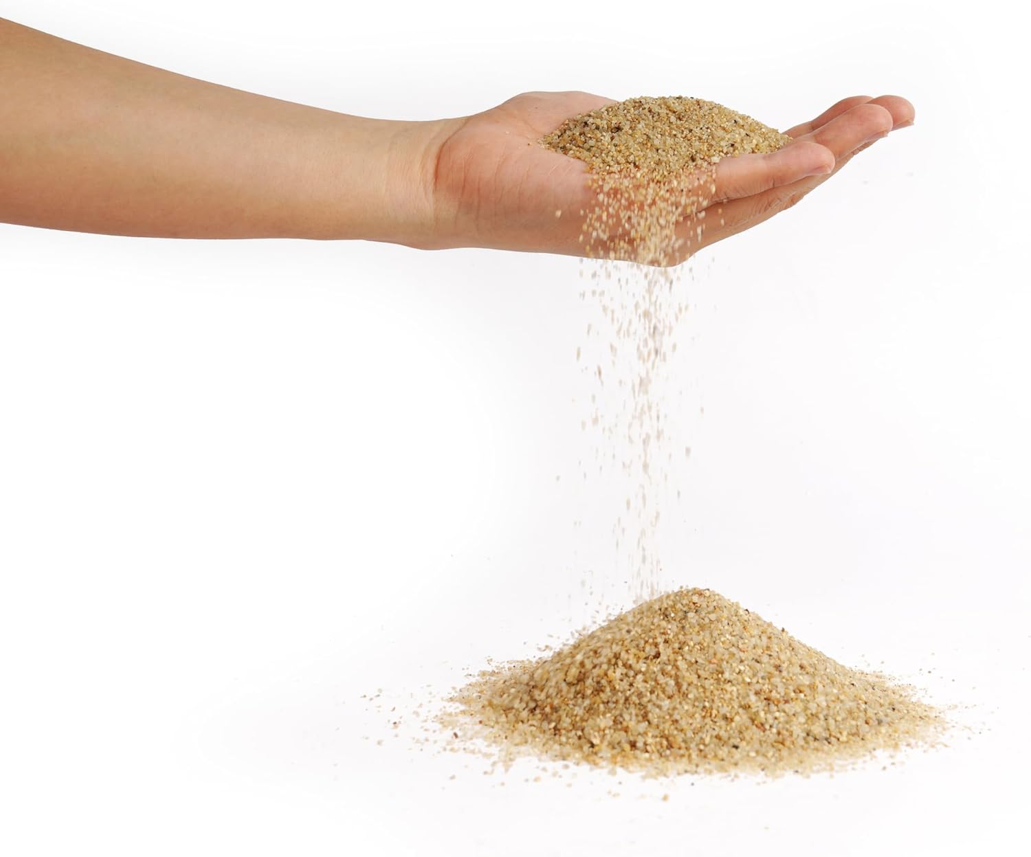 LANDEN Namale Aquarium Sand 2L(Approx 7 lbs), Super Natural for Aquarium Landscaping, Cosmetic Sand for Plant Tank, Fine Grain Natural Color River Sand for Freshwater or Blackwater Biotope Tank