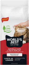 WORLD'S BEST CAT LITTER Multiple Cat Unscented, 32-Pounds by WorldsBestCatLitter